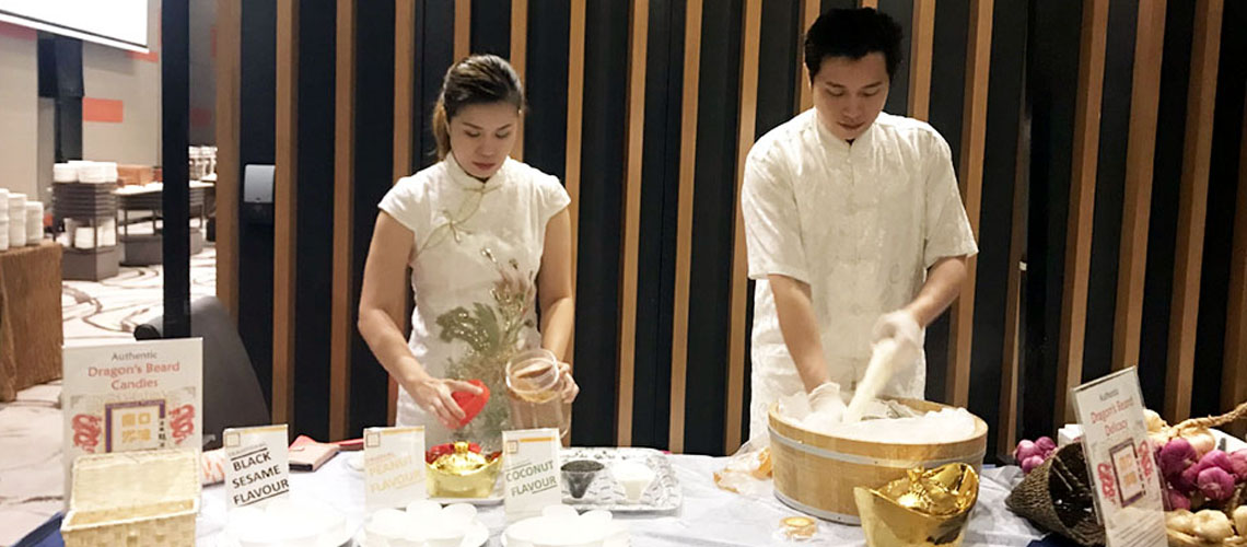 Live Dragon's Beard Candy making